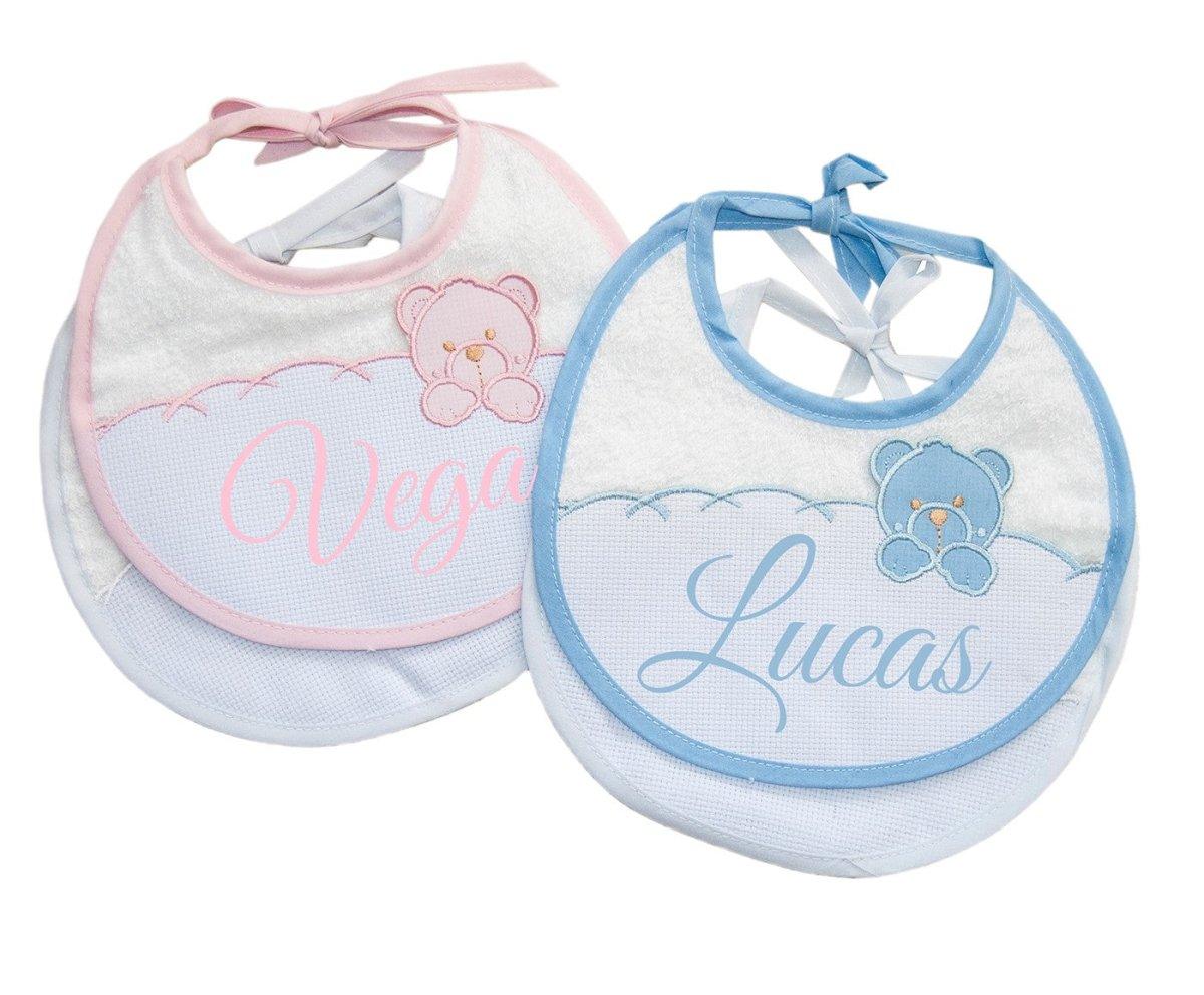 Baberos Bebe Personalizados Pack x2 ud. Nanetes - Nanetes #